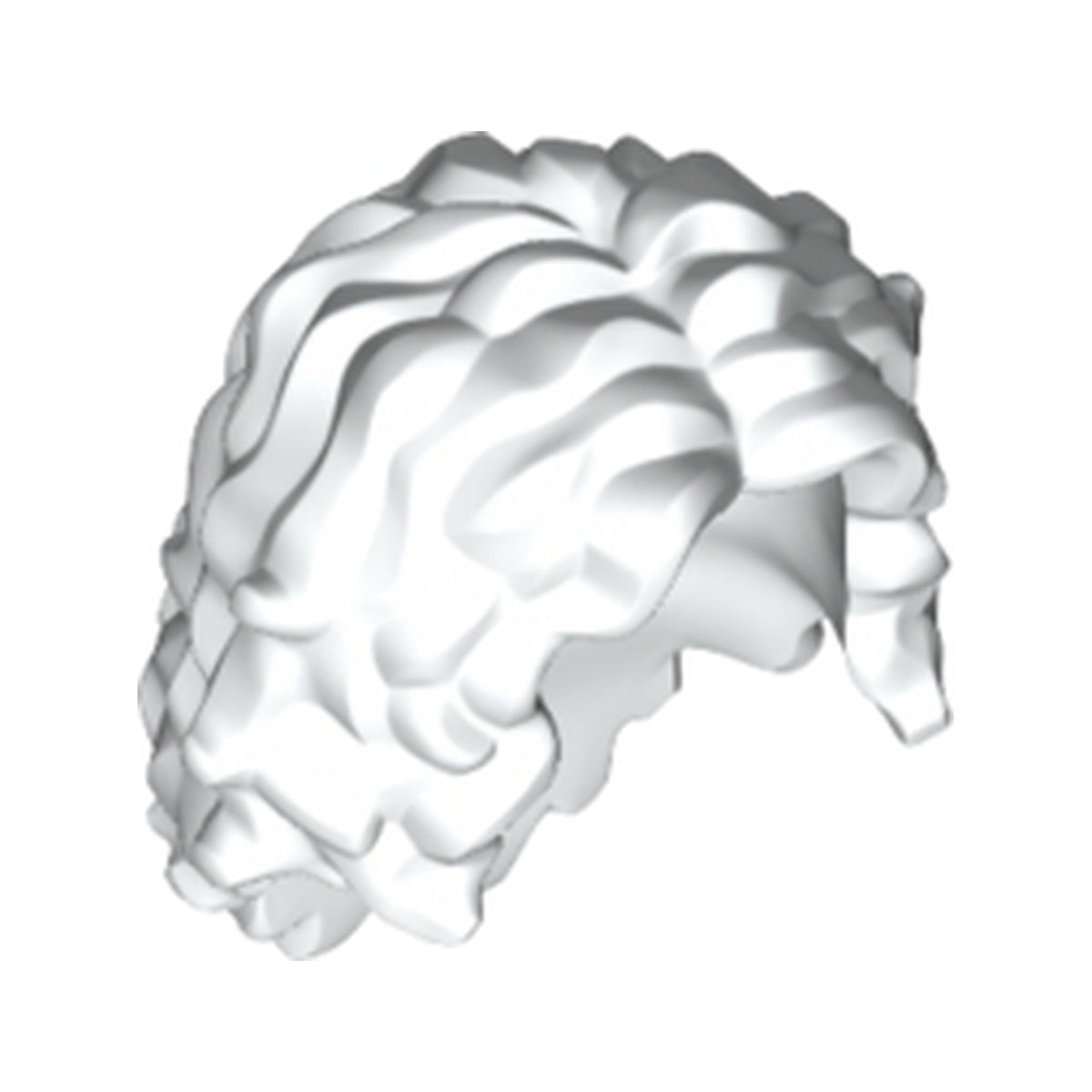 LEGO® Minifigure, Hair Long Tousled with Center Part 20595 weiss