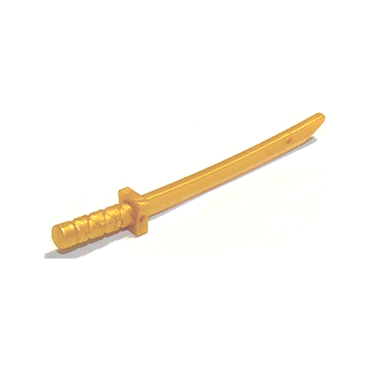 LEGO® Minifigure, Weapon Sword, Shamshir / Katana (Square Guard) with Capped Pommel and Holes in Crossguard and Blade 21459 perlgold