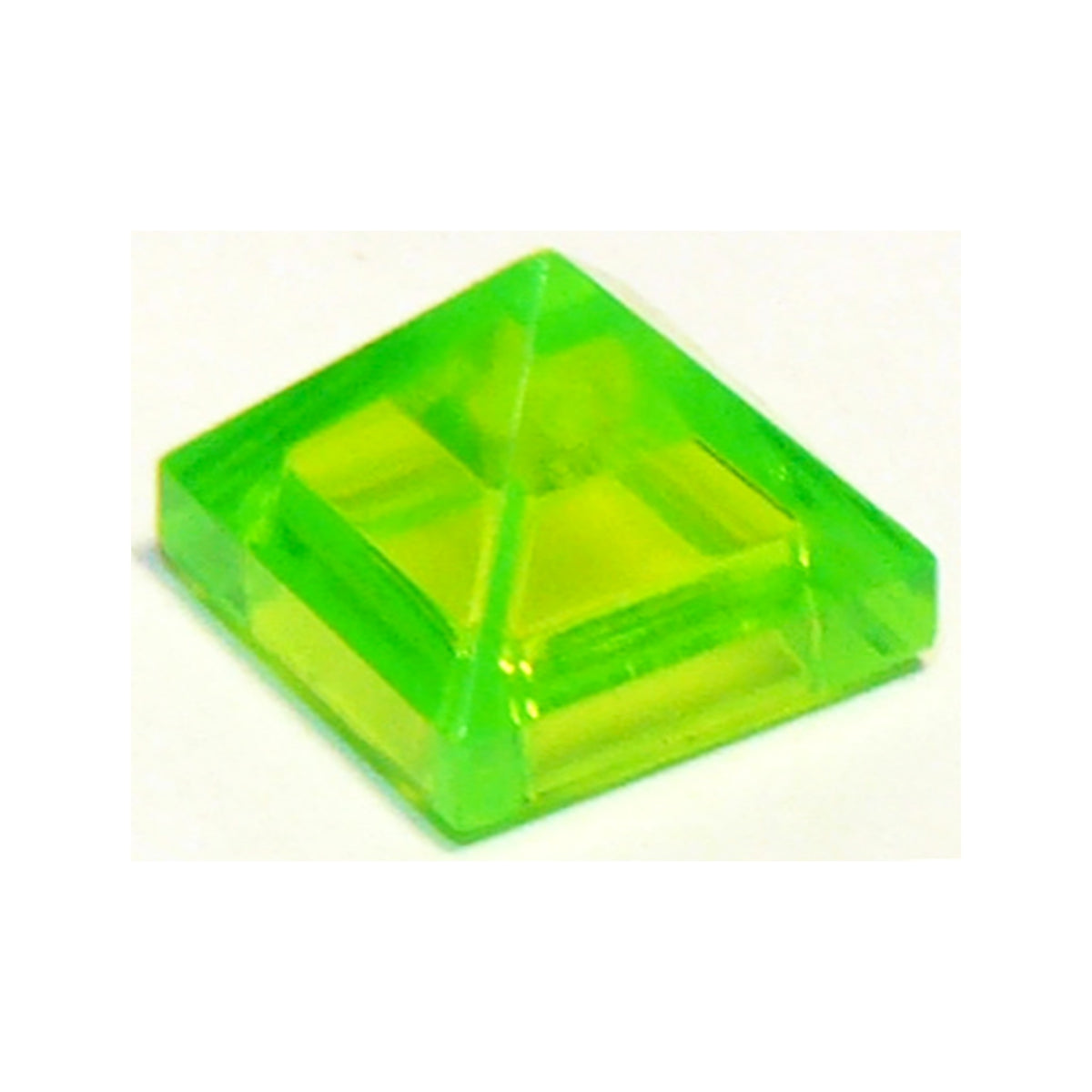 LEGO® Slope 45 1 x 1 x 2/3 Quadruple Convex Pyramid 22388 transparent leuchtend grün