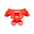 LEGO® Minifigure Armor Breastplate with Shoulder Pads Large, Pentagonal Cutout and 4 Studs on Back 22402 transparent neonorange