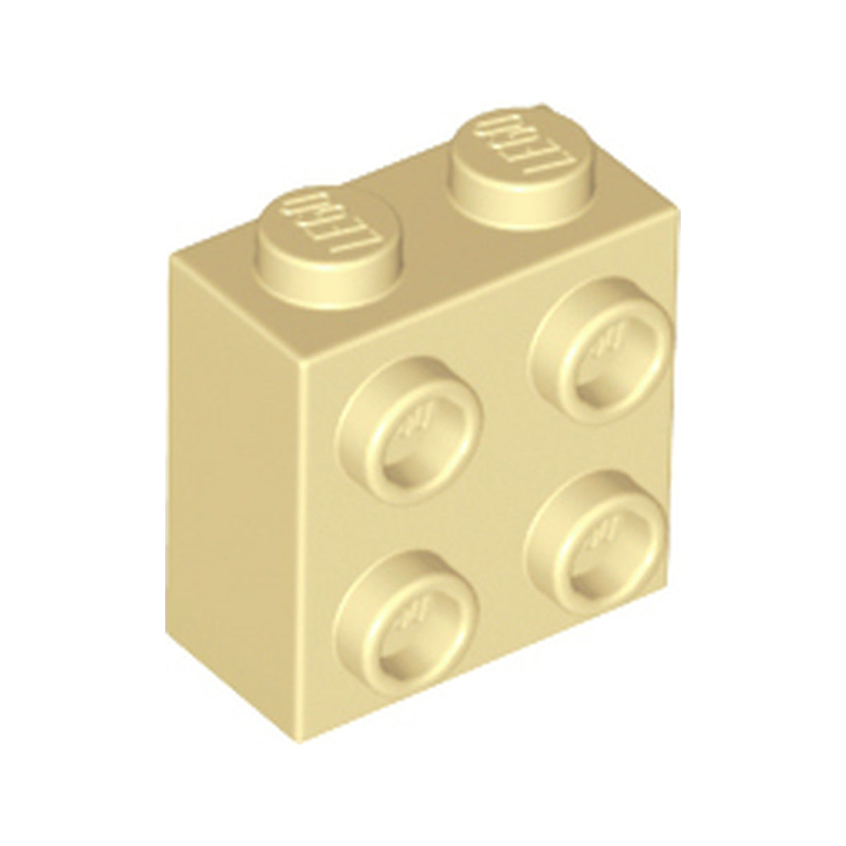 LEGO® Brick, Modified 1 x 2 x 1 2/3 with Studs on Side 22885 beige