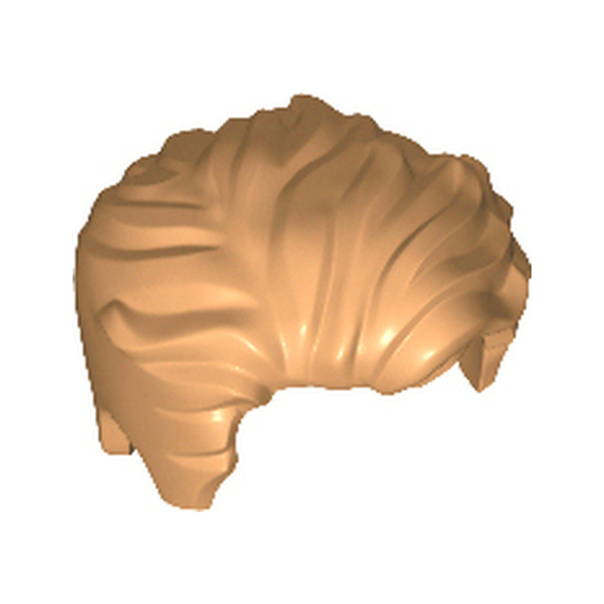 LEGO® Minifigure, Hair Swept Left Tousled with Slight Widow's Peak and Short Sideburns 23186 mittelnougat