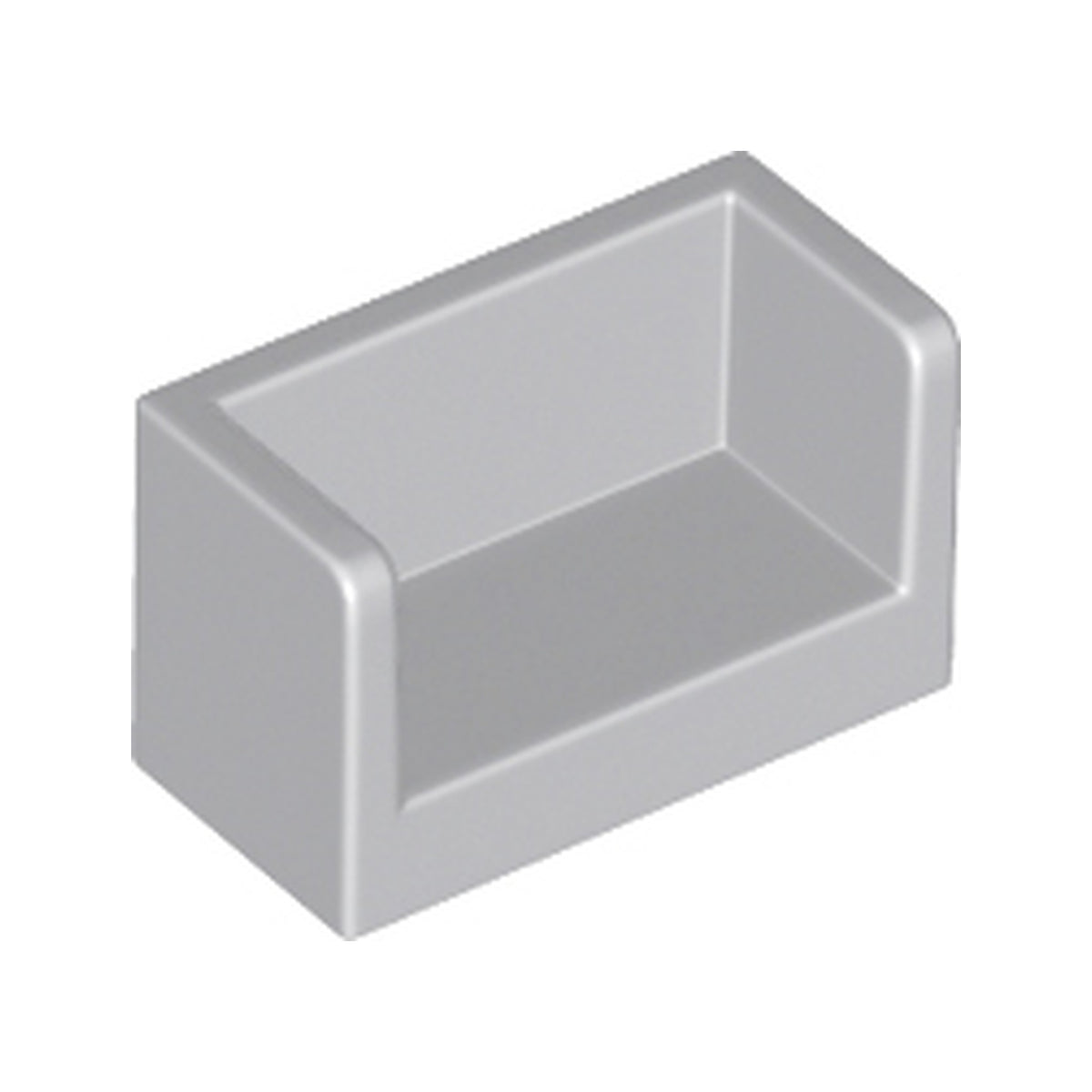 LEGO® Panel 1 x 2 x 1 with Rounded Corners and 2 Sides 23969 hellgrau