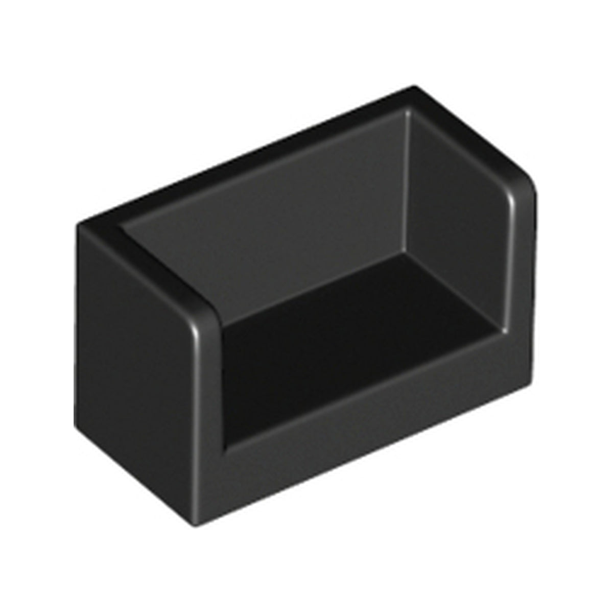 LEGO® Panel 1 x 2 x 1 with Rounded Corners and 2 Sides 23969 schwarz