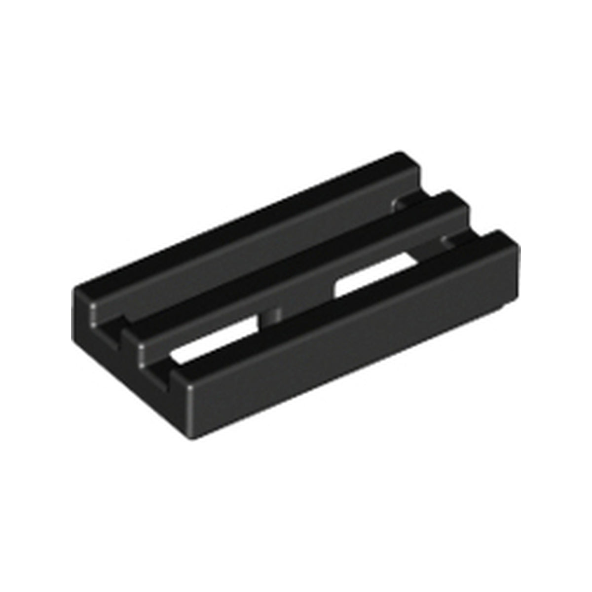 LEGO® Tile, Modified 1 x 2 Grille with Bottom Groove 2412b schwarz