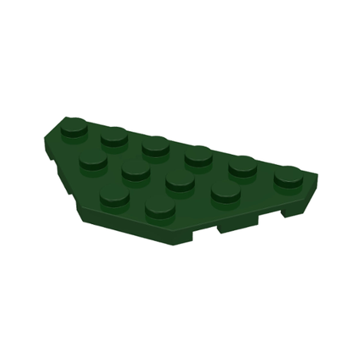LEGO® Wedge, Plate 3 x 6 Cut Corners 2419 dunkelgrün