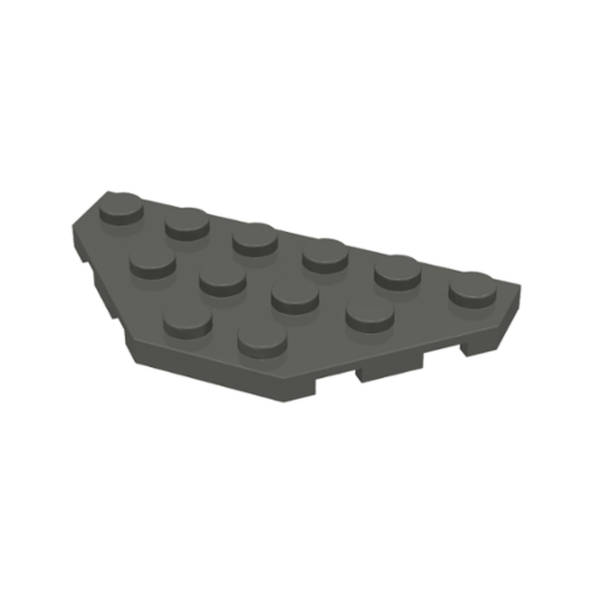 LEGO® Wedge, Plate 3 x 6 Cut Corners 2419 dunkelgrau