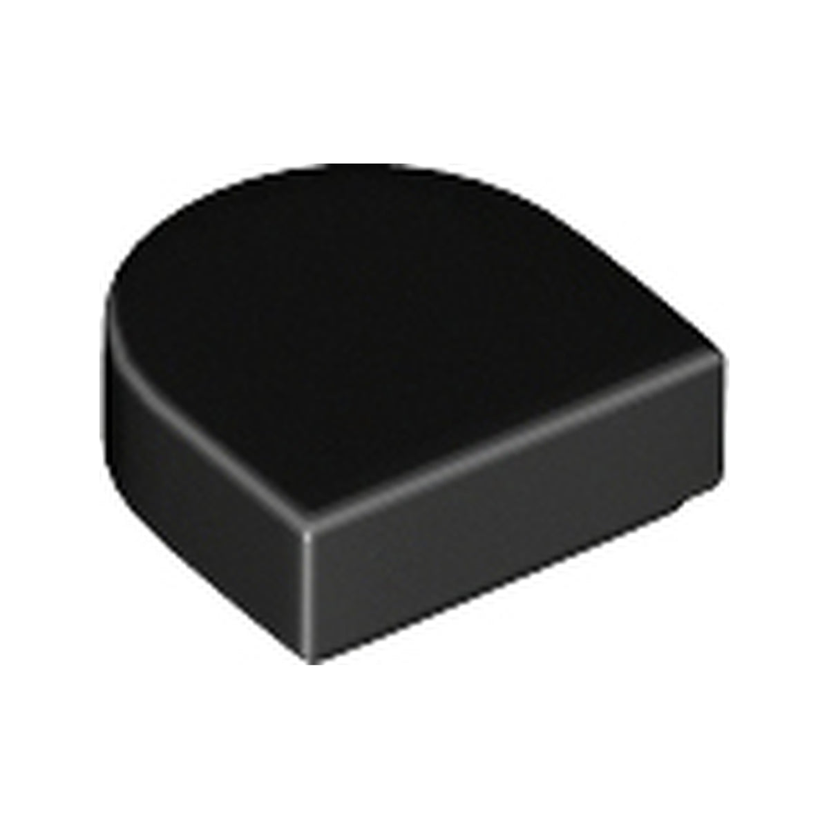 LEGO® Tile, Round  1 x 1 Half Circle Extended 24246 schwarz