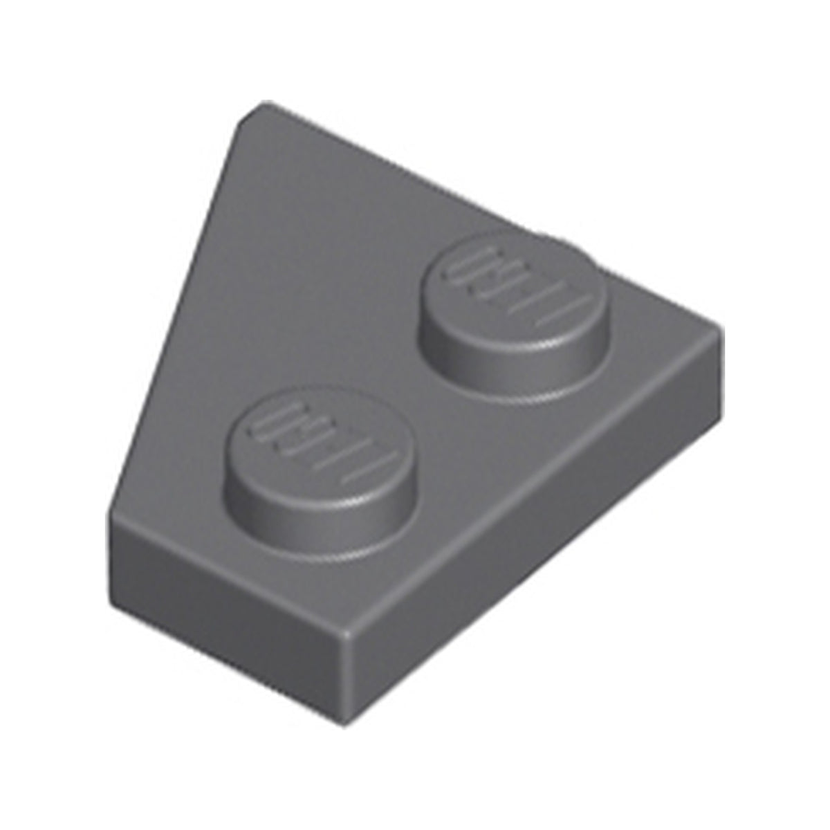 LEGO® Wedge, Plate 2 x 2  Right 24307 dunkelgrau