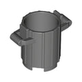 LEGO® Container, Trash Can with 2 Cover Holders 2439 dunkelgrau