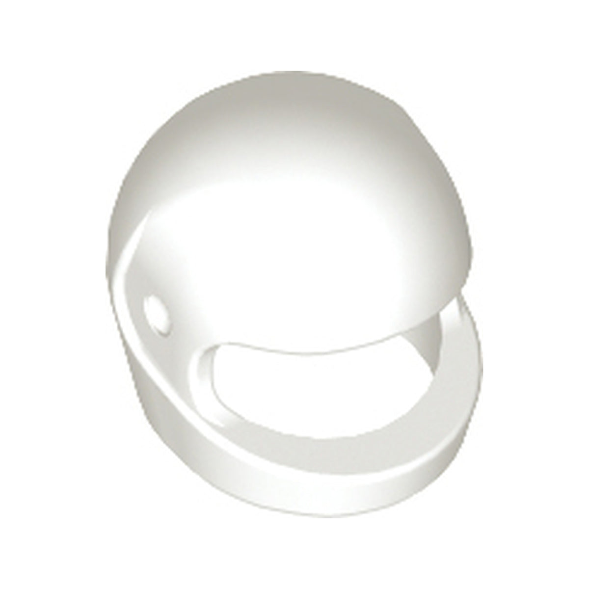 LEGO® Minifigure, Headgear Helmet Motorcycle (Standard) 2446 weiss