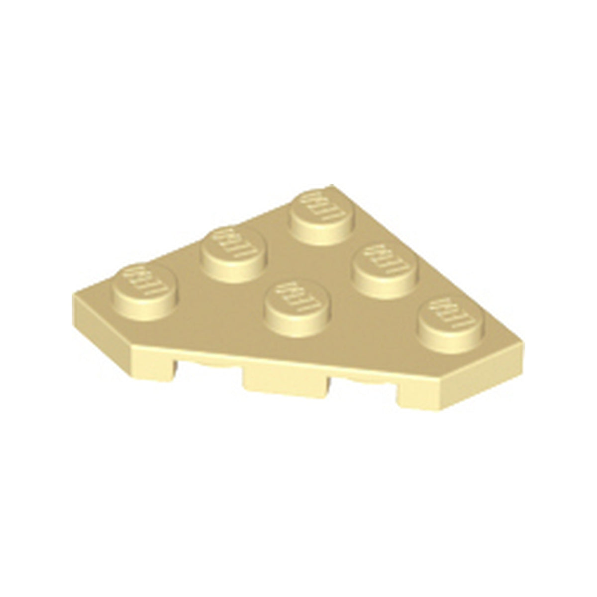 LEGO® Wedge, Plate 3 x 3 Cut Corner 2450 beige