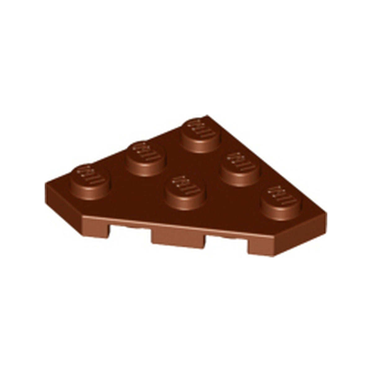 LEGO® Wedge, Plate 3 x 3 Cut Corner 2450 braun
