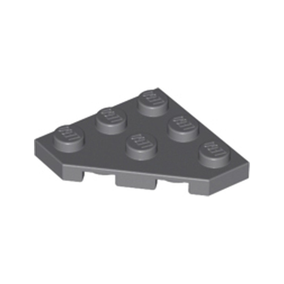 LEGO® Wedge, Plate 3 x 3 Cut Corner 2450 dunkelgrau