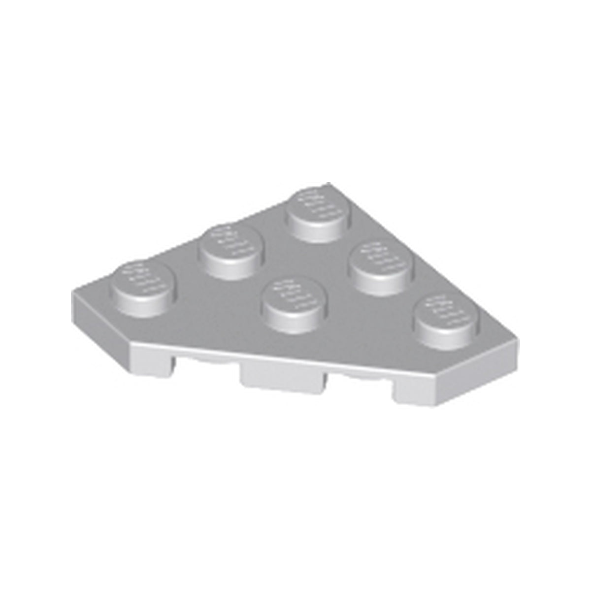 LEGO® Wedge, Plate 3 x 3 Cut Corner 2450 hellgrau