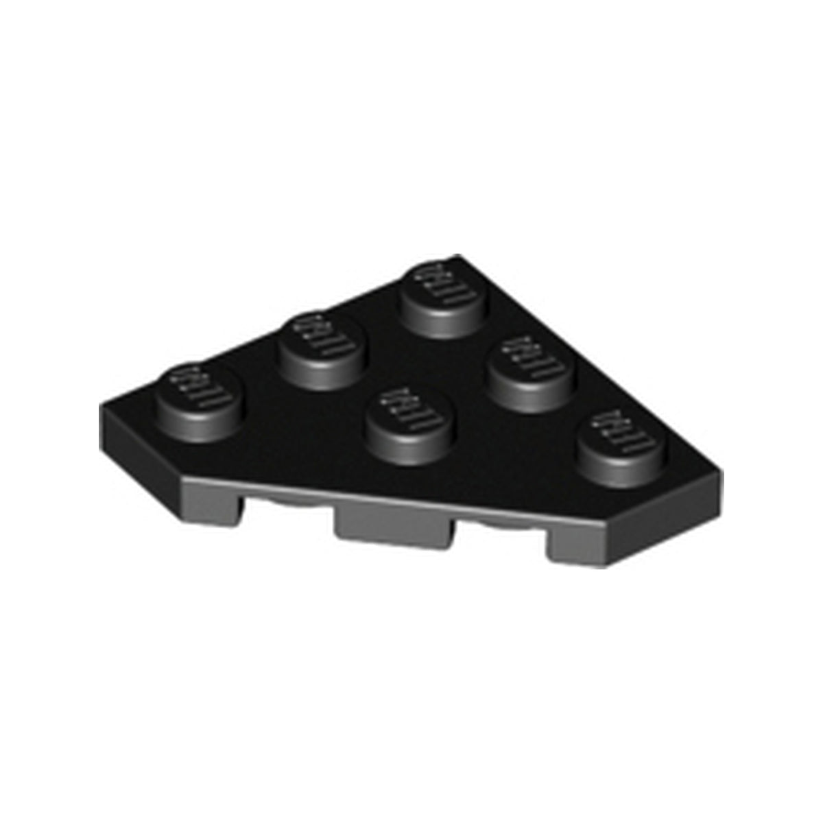 LEGO® Wedge, Plate 3 x 3 Cut Corner 2450 schwarz