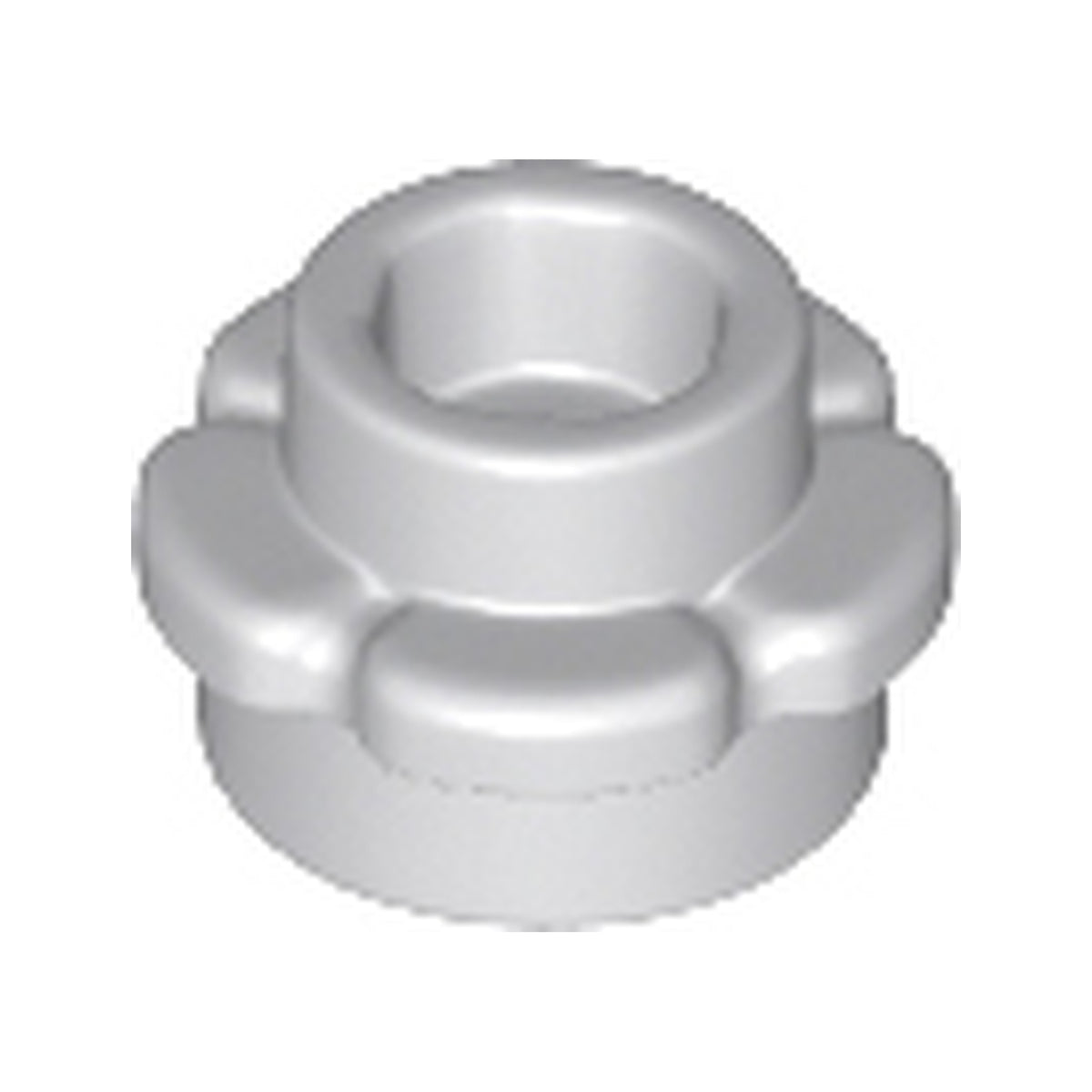 LEGO® Plate, Round 1 x 1 with Flower Edge (5 Petals) 24866 hellgrau