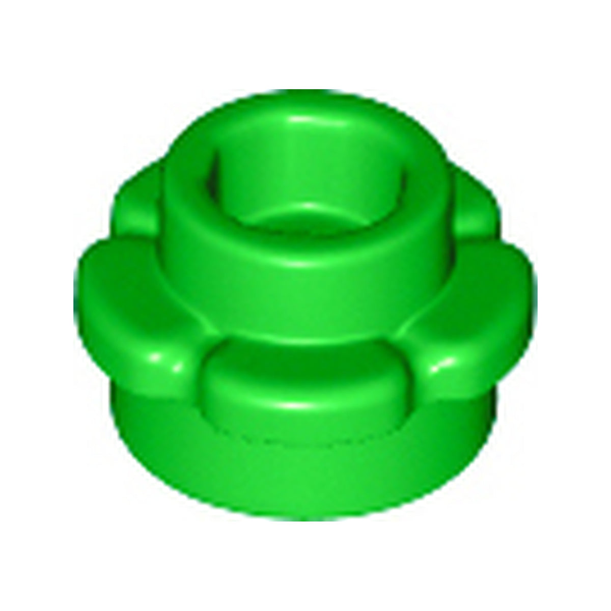 LEGO® Plate, Round 1 x 1 with Flower Edge (5 Petals) 24866 leuchtend grün