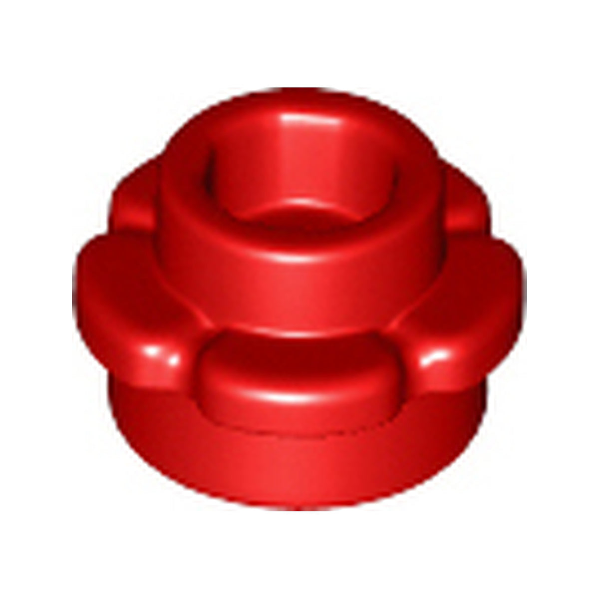 LEGO® Plate, Round 1 x 1 with Flower Edge (5 Petals) 24866 rot