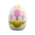 LEGO® Egg with Small Pin Hole with Bright Pink Tulips, Lime Stems, Bright Light Orange Trim Easter Pattern 24946pb05 weiss