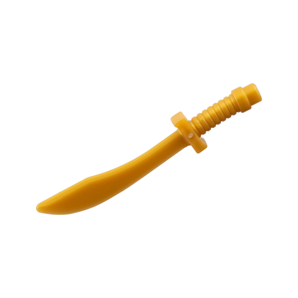 LEGO® Minifigure, Weapon Sword, Saber / Dao Curved Blade and Hilt with Bar End 25111 perlgold