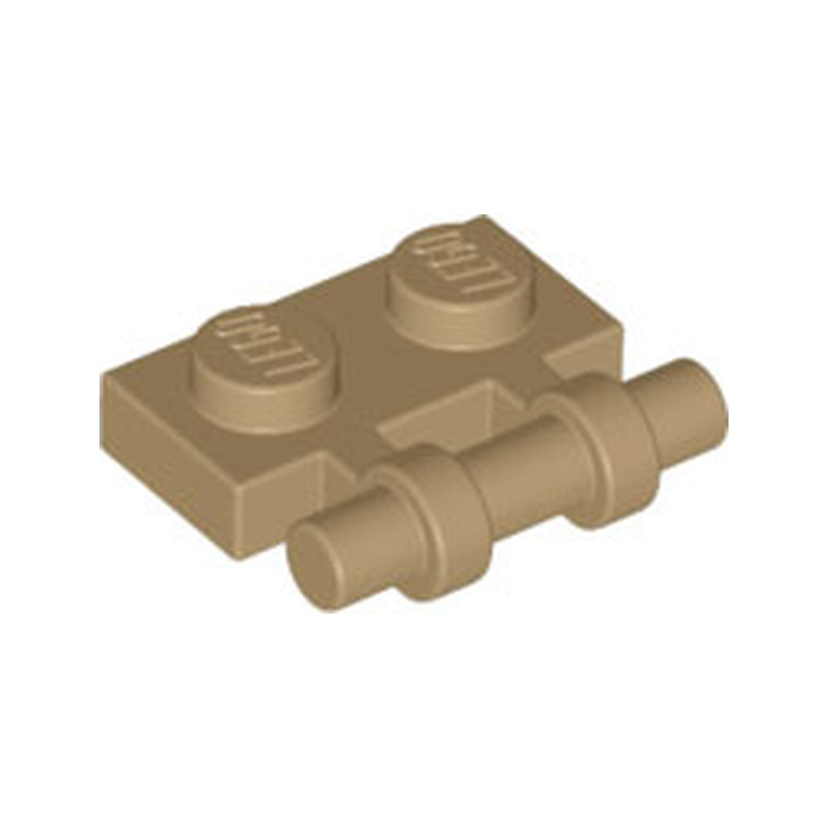 LEGO® Plate, Modified 1 x 2 with Bar Handle on Side - Free Ends 2540 dunkelbeige
