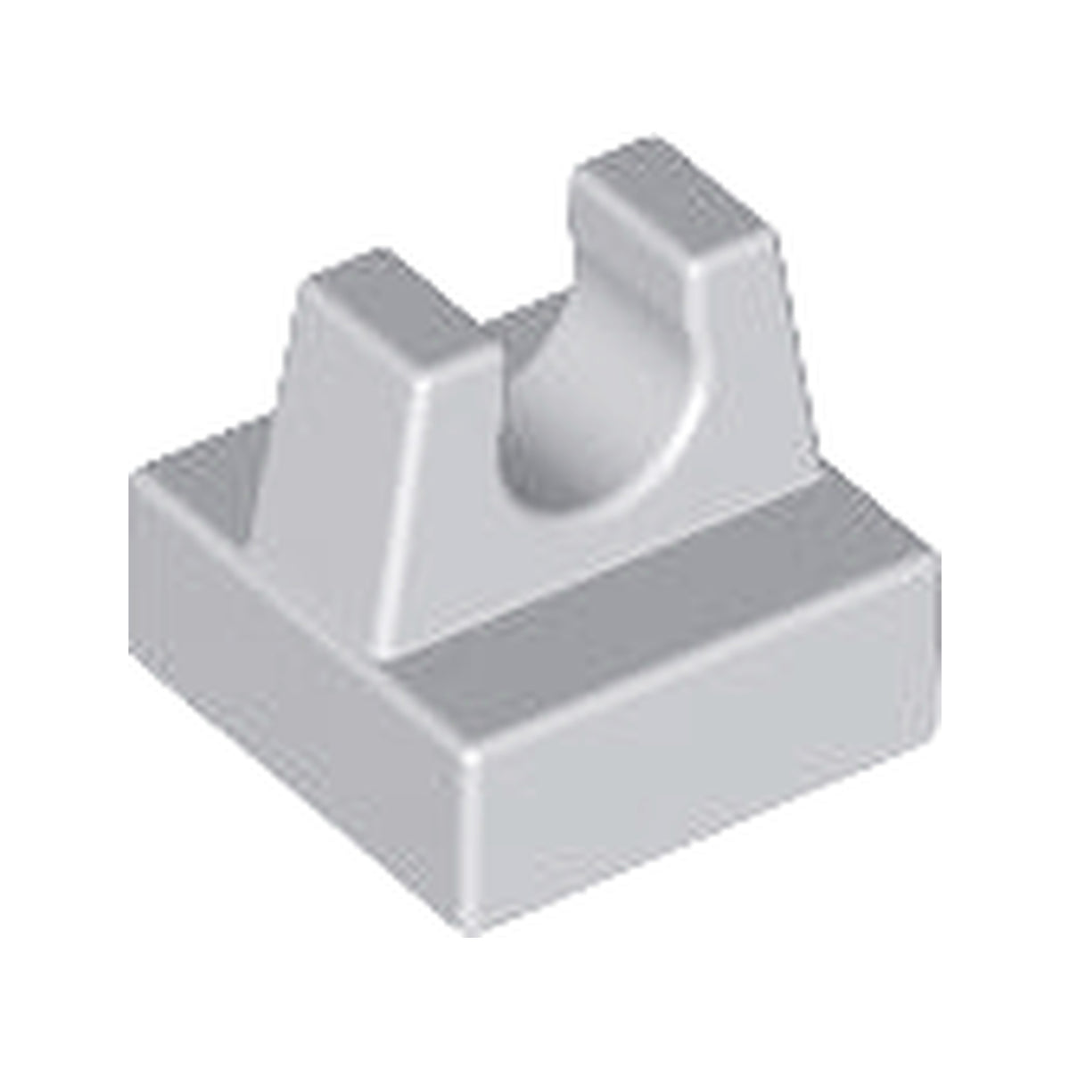 LEGO® Tile, Modified 1 x 1 with Clip 2555 hellgrau