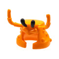 LEGO® Minifigure, Headgear Mask Lobster Head with Long Antennae and Black Protruding Eyes Pattern 25748pb01 orange