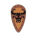 LEGO® Minifigure, Shield Oval with Bull Head Black on Yellow Pattern 2586p4g hellgrau (alt)
