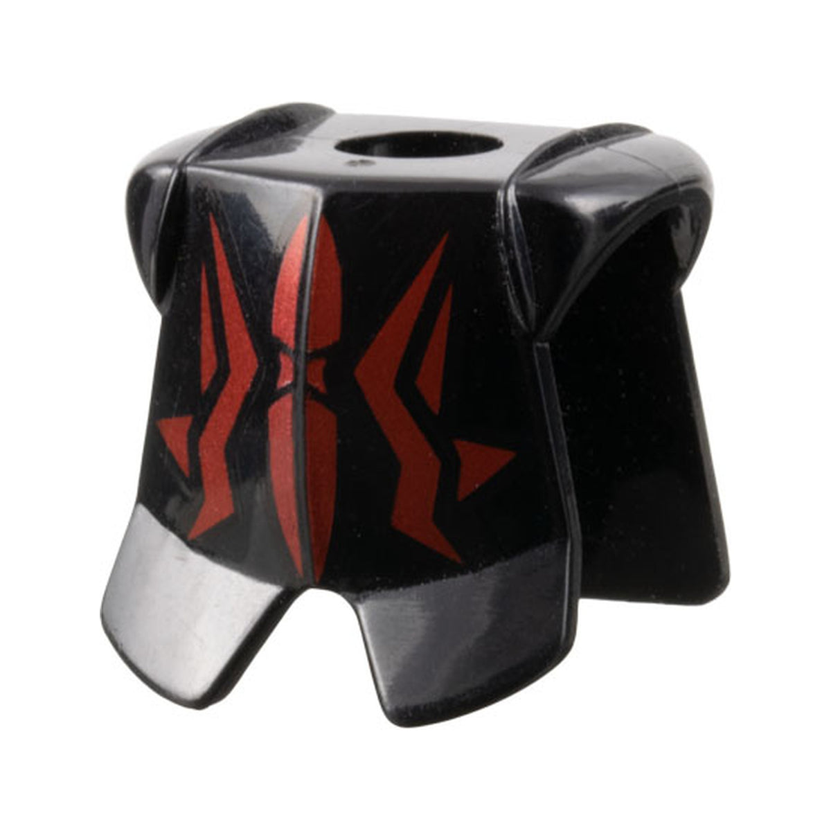 LEGO® Minifigure Armor Breastplate with Leg Protection with Metallic Red Geometric Pattern 2587pb05 schwarz