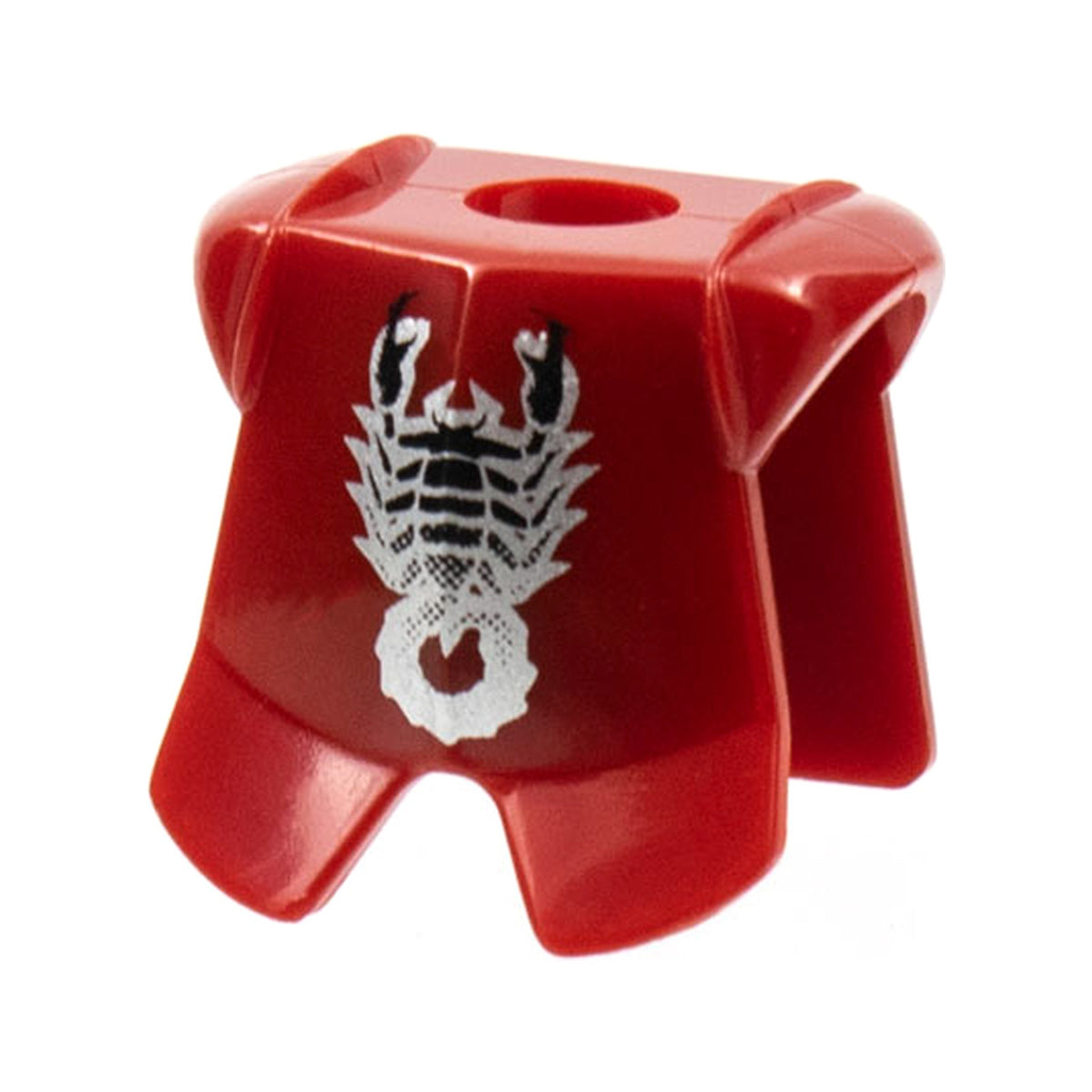 LEGO® Minifigure Armor Breastplate with Leg Protection with Black and Silver Scorpion Pattern 2587pb09 dunkelrot