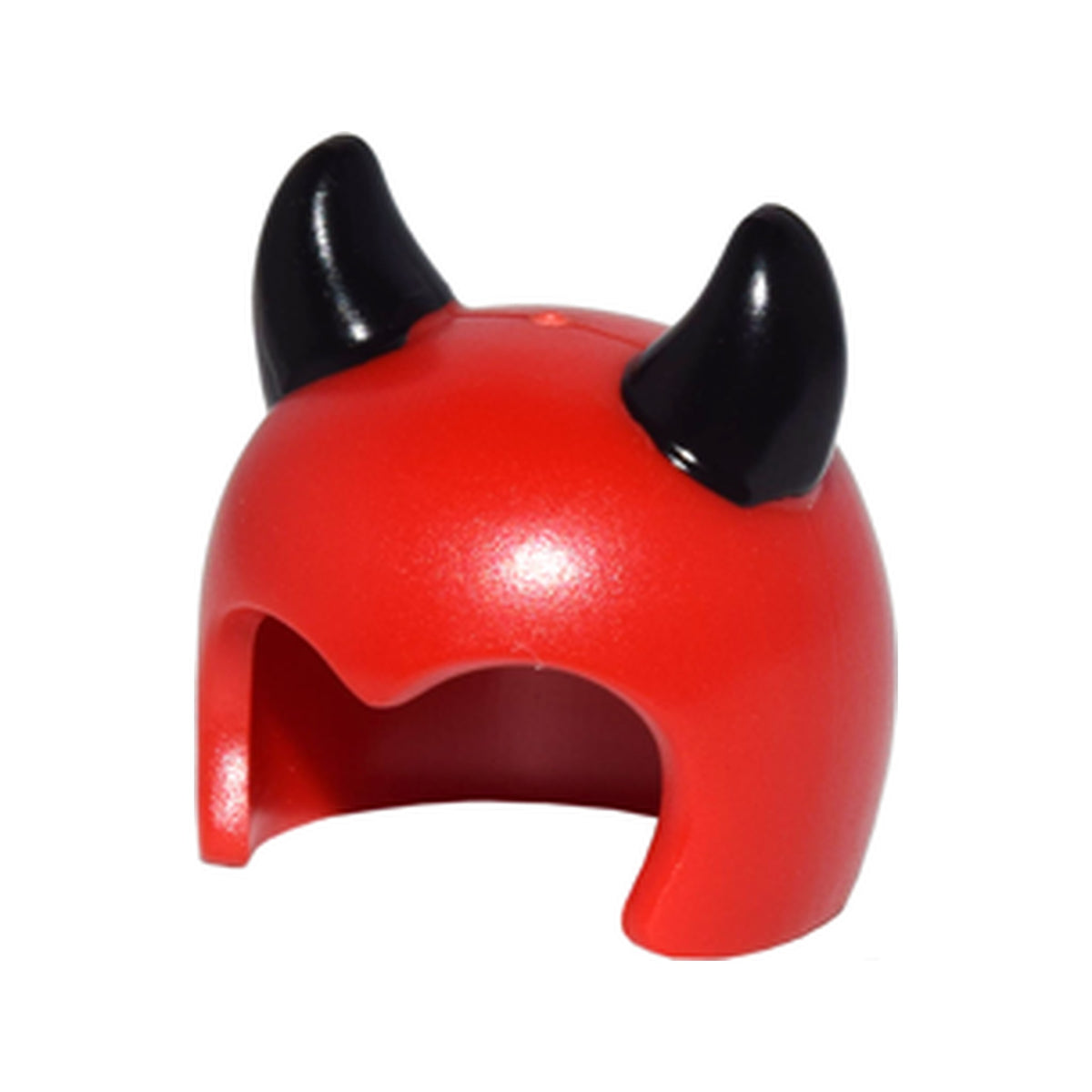 LEGO® Minifigure, Headgear Cap, Imp with Black Horns Pattern 25978pb01 rot