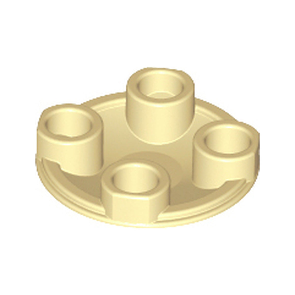 LEGO® Plate, Round 2 x 2 with Rounded Bottom (Boat Stud) 2654 beige