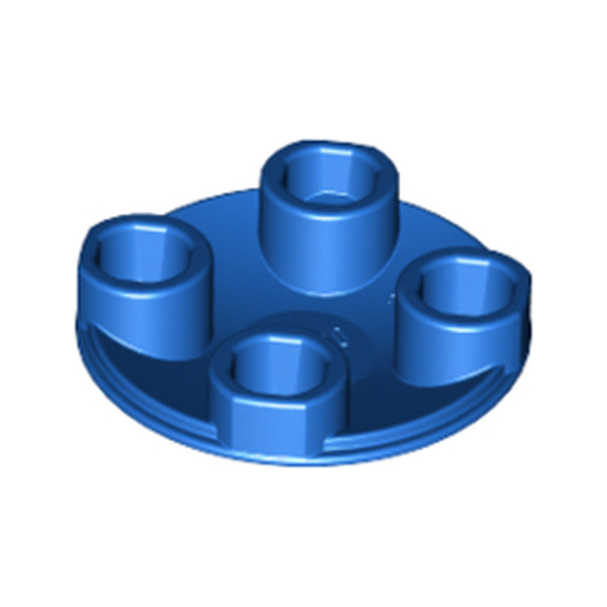 LEGO® Plate, Round 2 x 2 with Rounded Bottom (Boat Stud) 2654 blau