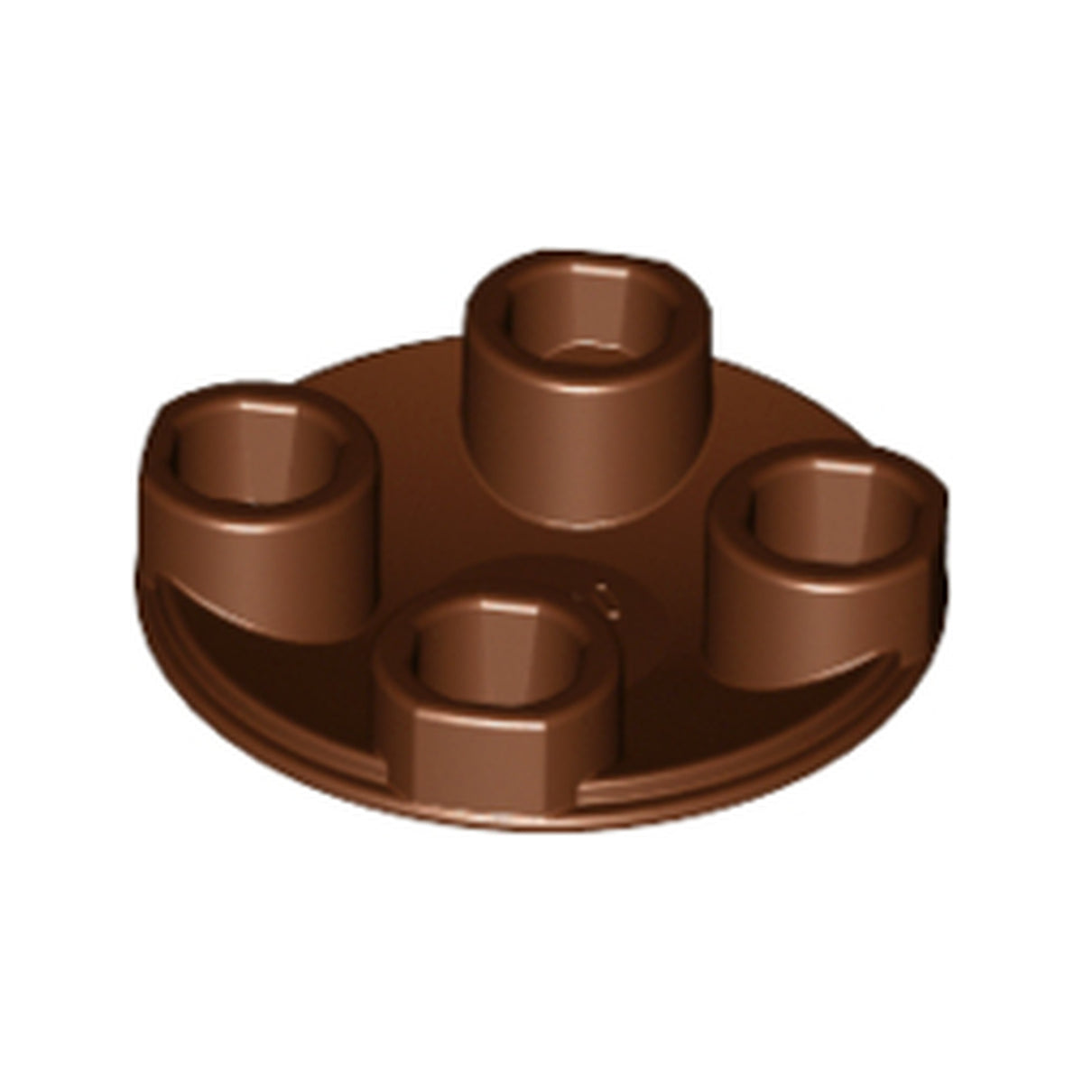 LEGO® Plate, Round 2 x 2 with Rounded Bottom (Boat Stud) 2654 braun