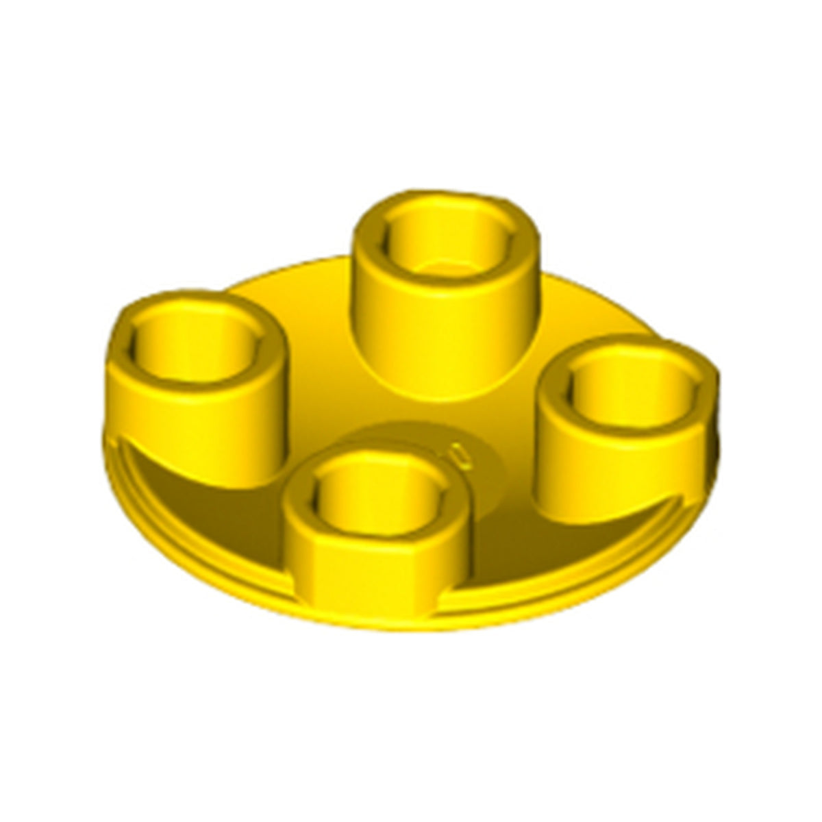 LEGO® Plate, Round 2 x 2 with Rounded Bottom (Boat Stud) 2654 gelb