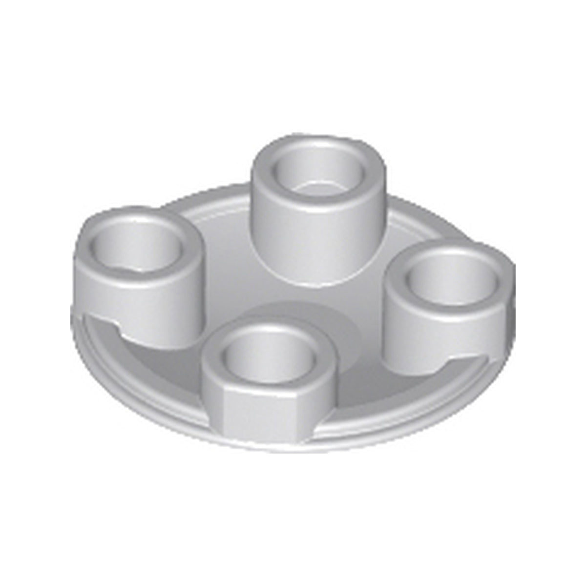 LEGO® Plate, Round 2 x 2 with Rounded Bottom (Boat Stud) 2654 hellgrau