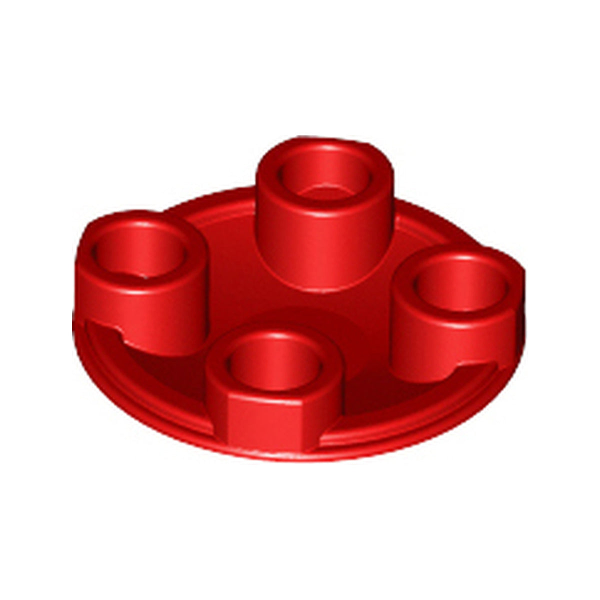 LEGO® Plate, Round 2 x 2 with Rounded Bottom (Boat Stud) 2654 rot