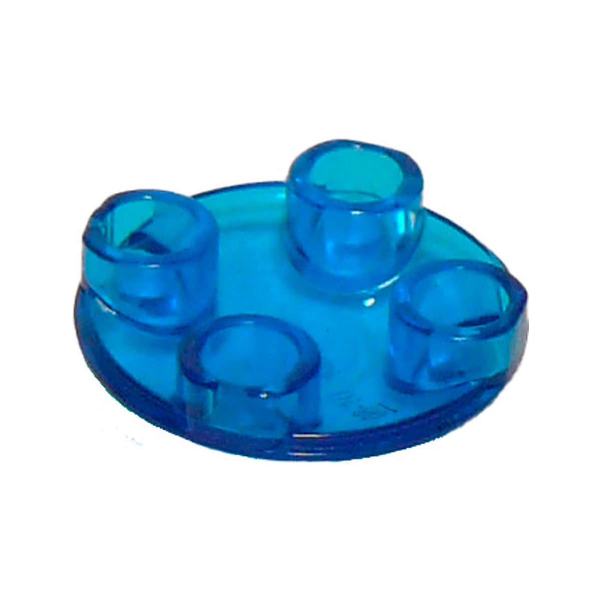 LEGO® Plate, Round 2 x 2 with Rounded Bottom (Boat Stud) 2654 trans-dark blue