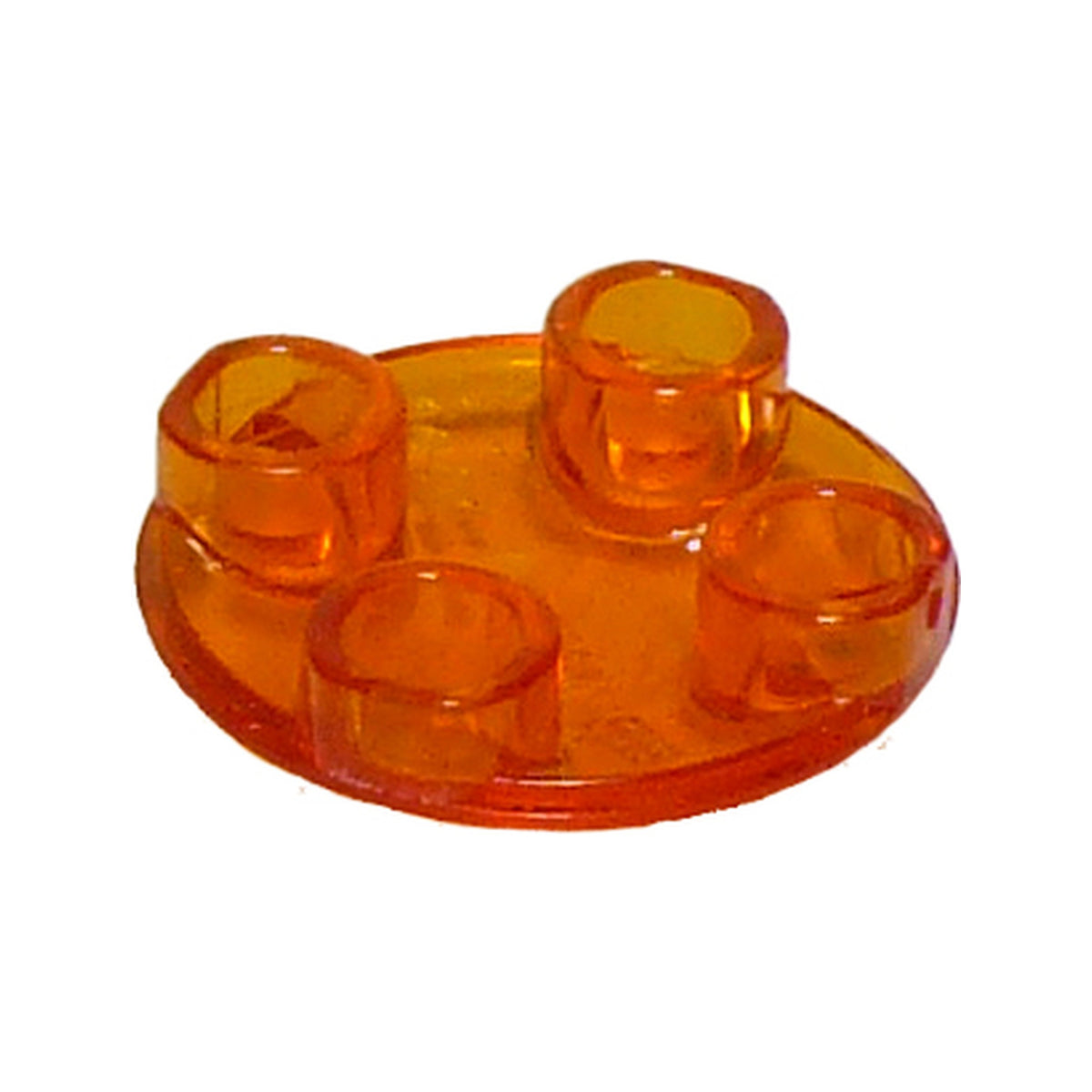 LEGO® Plate, Round 2 x 2 with Rounded Bottom (Boat Stud) 2654 trans-orange
