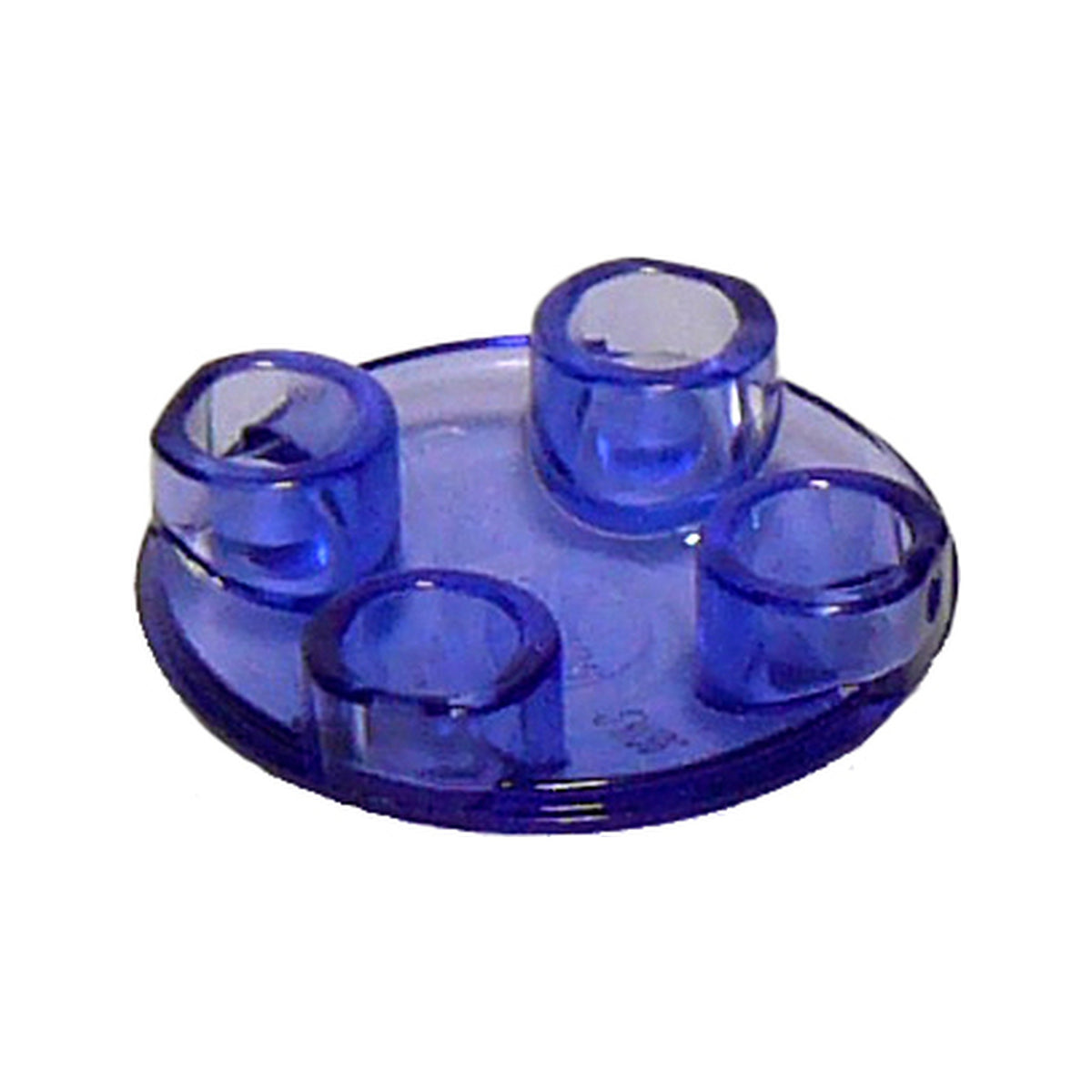 LEGO® Plate, Round 2 x 2 with Rounded Bottom (Boat Stud) 2654 trans-purple