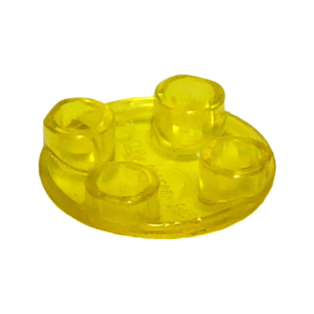 LEGO® Plate, Round 2 x 2 with Rounded Bottom (Boat Stud) 2654 trans-yellow