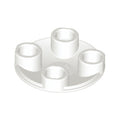 LEGO® Plate, Round 2 x 2 with Rounded Bottom (Boat Stud) 2654 weiss