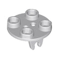 LEGO® Plate, Round 2 x 2 Thin with Wheel Holder 2655 hellgrau
