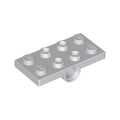 LEGO® Plate, Modified 2 x 4 with Pin Holes 26599 hellgrau