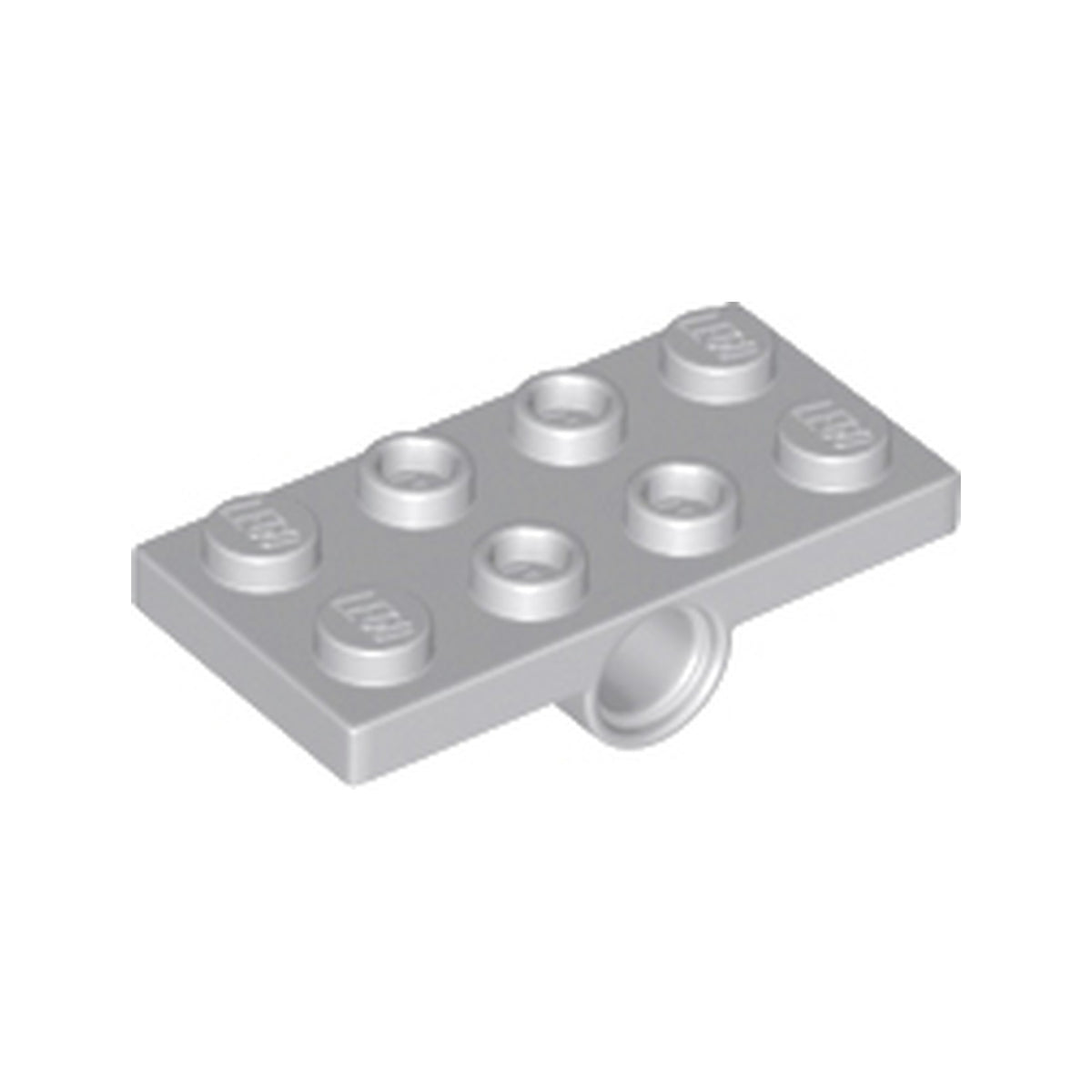 LEGO® Plate, Modified 2 x 4 with Pin Holes 26599 hellgrau