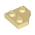LEGO® Wedge, Plate 2 x 2  Cut Corner 26601 beige