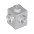 LEGO® Brick, Modified 1 x 1 with Studs on 2 Sides, Adjacent 26604 hellgrau