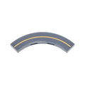 LEGO® Tile, Round Corner 4 x 4 Macaroni with Thin Gold Curved Line Pattern (Sticker) - Set 75385 27507pb13 dunkelgrau