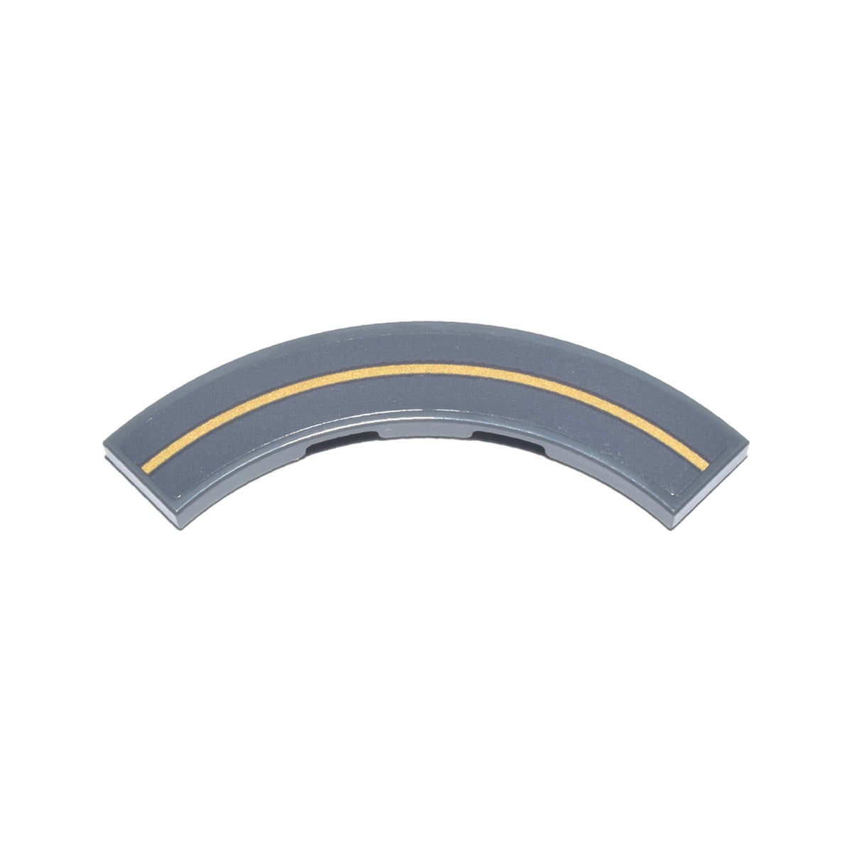 LEGO® Tile, Round Corner 4 x 4 Macaroni with Thin Gold Curved Line Pattern (Sticker) - Set 75385 27507pb13 dunkelgrau